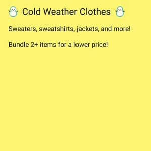Winter / Cold Weather Clothes